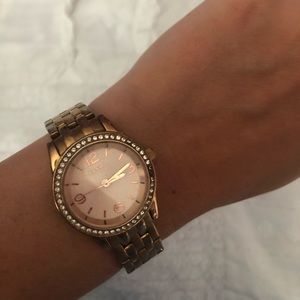 GOLD FOSSIL WATCH